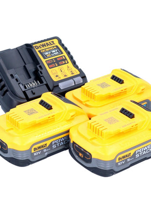 DeWalt DCB 1104 H3 kit de inicio de batería 12 V / 18 V 3x batería Powerstack 5,0 Ah + cargador DCB 1104