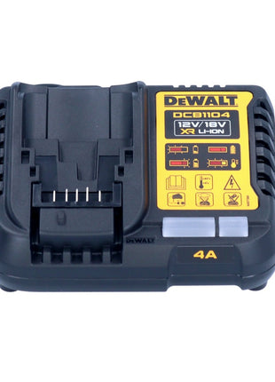 DeWalt DCB 1104 H4 kit de inicio de batería 12 V / 18 V 4x batería Powerstack 5,0 Ah + cargador DCB 1104