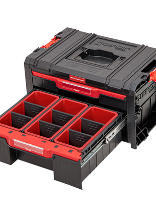 Toolbrothers RHINO L Drawer 2 ECO Organize+ stapelbar 450 x 310 x 244 mm 4,5 l 9,5 l IP54 mit zwei Schubläden 10 Inlays und 6 Trennwänden