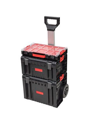 Toolbrothers RHINO L Set 2 ECO Workshop Set + L Cart + L Werkzeugkoffer Organize+ + L Organizer Höhe M Boxen 450 x 390 x 690 mm 52 l IP54