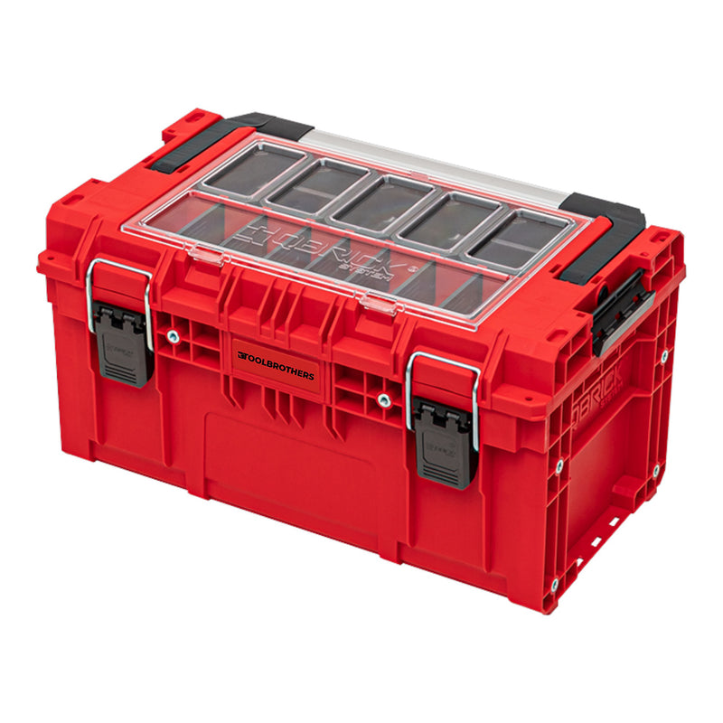 Toolbrothers RHINO XL Werkzeugkoffer ULTRA Handling+ Höhe L 26 l IP66 mit herausnehmbaren Trennwänden + Boxen