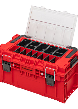 Toolbrothers RHINO XL Werkzeugkoffer ULTRA Handling+ Custom mit Organizer stapelbar 535 x 327 x 277 mm 26 l IP66 mit 5 Inlays und 10 Trennwänden