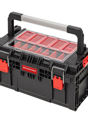 Toolbrothers RHINO XL Werkzeugkoffer ECO Handling+ 535 x 327 x 277 mm 26 l stapelbar IP66 mit Organizer