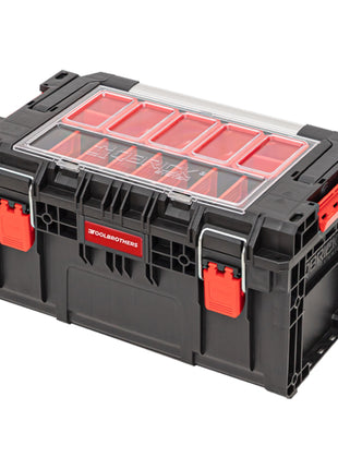 Toolbrothers RHINO XL Werkzeugkoffer ECO Handling+ 535 x 327 x 277 mm 26 l stapelbar IP66 mit Organizer