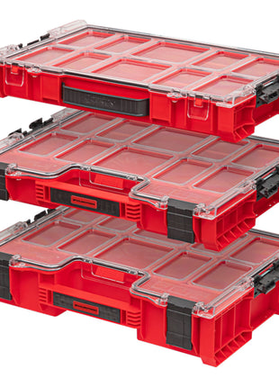 Toolbrothers RHINO L Organiseur ULTRA hauteur XL boîtes empilables 452 x 358 x 110 mm 9 l IP54 avec 8 compartiments