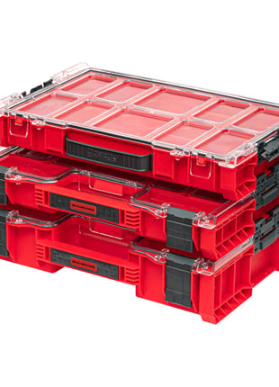 Toolbrothers RHINO L Organiseur ULTRA hauteur XL boîtes empilables 452 x 358 x 110 mm 9 l IP54 avec 8 compartiments