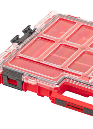 Toolbrothers RHINO XXL Organizer ULTRA Höhe L Boxen stapelbar 531 x 379 x 77 mm 6 l IP66 mit 10 Inlays