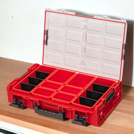 Toolbrothers RHINO XXL Organizer ULTRA Höhe XL Boxen 13,5 l IP66 mit herausnehmbaren Boxen + Trennwänden