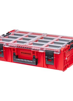 Toolbrothers RHINO XXL Organizer ULTRA Höhe 2XL Custom Multilayer stapelbar 582 x 387 x 172 mm 13,5 l IP66 mit Schaumstoffeinlage