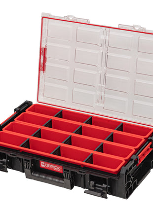 Toolbrothers RHINO XXL Organizer ECO Höhe XL Boxen+ 582 x 387 x 131 mm 13,5 l IP66 mit 4 Inlays und 12 Trennwände