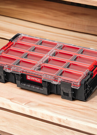 Toolbrothers RHINO XXL Organizer ECO Höhe XL Boxen+ 582 x 387 x 131 mm 13,5 l IP66 mit 4 Inlays und 12 Trennwände