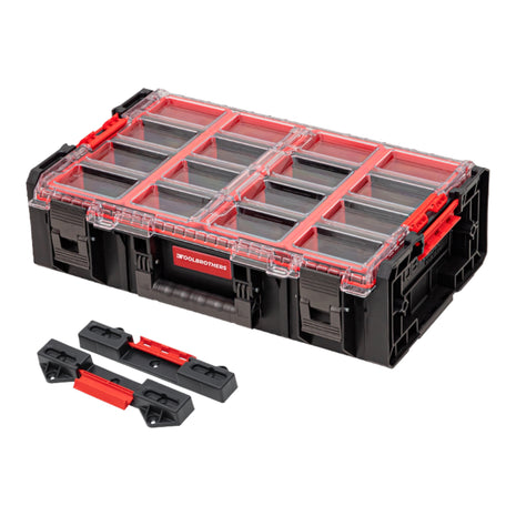 Toolbrothers RHINO XXL Organizer ECO Höhe XXL + Connect Adapter 582 x 387 x 172 mm 19,5 l IP66 mit 4 Inlays und 12 Trennwände