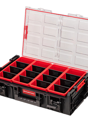 Toolbrothers RHINO XXL Organizer ECO Höhe XXL + Connect Adapter 582 x 387 x 172 mm 19,5 l IP66 mit 4 Inlays und 12 Trennwände