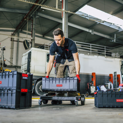 Toolbrothers RHINO XXL Werkzeug Box ECO Custom 35 l stapelbar mit herausnehmbaren Trennwänden