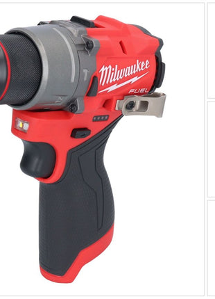 Taladro percutor inalámbrico Milwaukee M12 FPD2-0 12 V 45 Nm Brushless Solo (4933479867) - sin batería, sin cargador