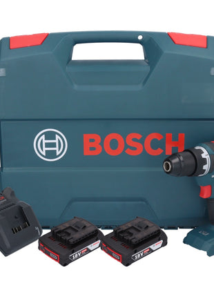 Bosch GSR 18V-55 Professional Akku Bohrschrauber 18 V 55 Nm Brushless + 2x Akku 2,0 Ah + Ladegerät + L-Case