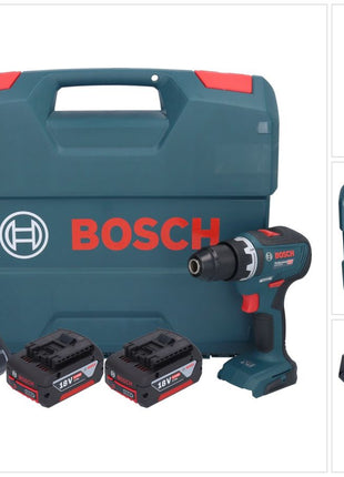 Bosch GSR 18V-55 Professional perceuse-visseuse sans fil 18 V 55 Nm sans balais + 2x batteries 4,0 Ah + chargeur + mallette en L