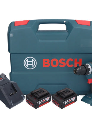 Bosch GSR 18V-55 Professional Akku Bohrschrauber 18 V 55 Nm Brushless + 2x Akku 5,0 Ah + Ladegerät + L-Case