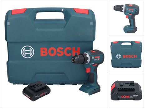 Bosch GSR 18V-55 Profesjonalna akumulatorowa wiertarko-wkrętarka 18 V 55 Nm bezszczotkowa + 1x akumulator ProCORE 4,0 Ah + walizka L - bez ładowarki