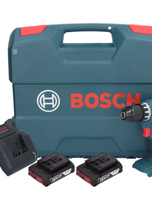 Bosch GSR 18V-45 Professional Akku Bohrschrauber 18 V 45 Nm Brushless + 2x Akku 2,0 Ah + Ladegerät + L-Case