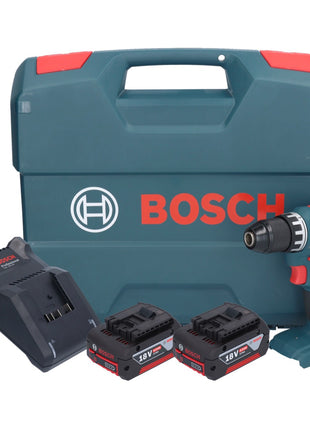 Bosch GSR 18V-45 Professional perceuse-visseuse sans fil 18 V 45 Nm sans balais + 2x batteries 4,0 Ah + chargeur + mallette en L