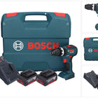 Bosch GSB 18V-55 Professional Akku Schlagbohrschrauber 18 V 55 Nm Brushless ( 0615990L7C ) + 2x Akku 4,0 Ah + Ladegerät + Koffer