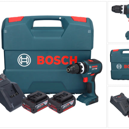 Bosch GSB 18V-55 Professional Akku Schlagbohrschrauber 18 V 55 Nm Brushless ( 0615990L7C ) + 2x Akku 4,0 Ah + Ladegerät + Koffer