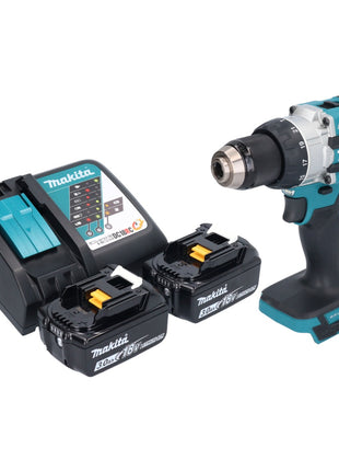 Taladro percutor inalámbrico Makita DHP 489 RF 18 V 73 Nm sin escobillas + 2 baterías 3,0 Ah + cargador