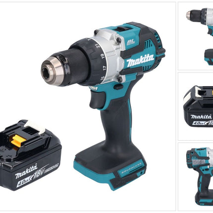 Makita DHP 489 M1 Akku Schlagbohrschrauber 18 V 73 Nm Brushless + 1x Akku 4,0 Ah - ohne Ladegerät
