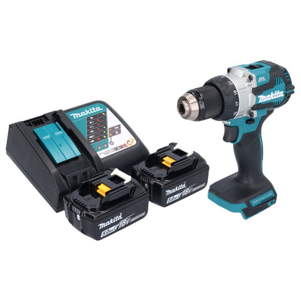 Makita DHP 489 RT Akku Schlagbohrschrauber 18 V 73 Nm Brushless + 2x Akku 5,0 Ah + Ladegerät