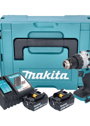 Makita DHP 489 RFJ Akku Schlagbohrschrauber 18 V 73 Nm Brushless + 2x Akku 3,0 Ah + Ladegerät + Makpac