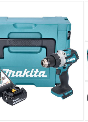 Makita DHP 489 RT1J Akku Schlagbohrschrauber 18 V 73 Nm Brushless + 1x Akku 5,0 Ah + Ladegerät + Makpac