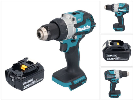 Makita DDF 489 M1 Akku Bohrschrauber 18 V 73 Nm Brushless + 1x Akku 4,0 Ah - ohne Ladegerät