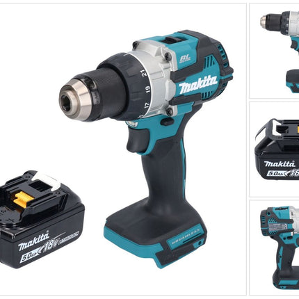 Makita DDF 489 T1 Akku Bohrschrauber 18 V 73 Nm Brushless + 1x Akku 5,0 Ah - ohne Ladegerät