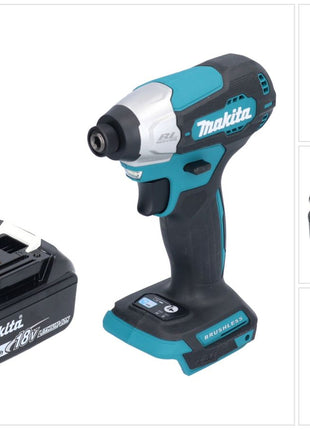 Makita DTD 157 F1 Akku Schlagschrauber 18 V 140 Nm 1/4" Brushless + 1x Akku 3,0 Ah - ohne Ladegerät