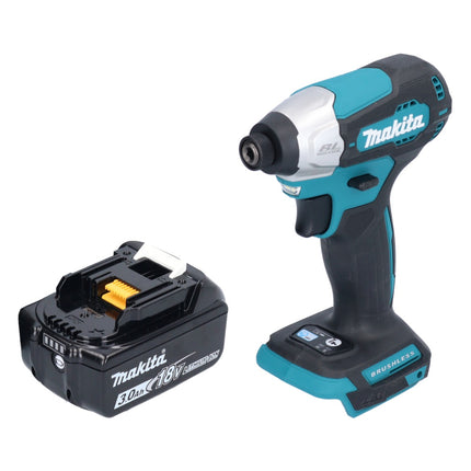 Makita DTD 157 F1 Akku Schlagschrauber 18 V 140 Nm 1/4" Brushless + 1x Akku 3,0 Ah - ohne Ladegerät