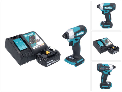 Makita DTD 157 RT1 Clé à choc sans fil 18 V 140 Nm 1/4'' Brushless + 1x batterie 5,0 Ah + chargeur