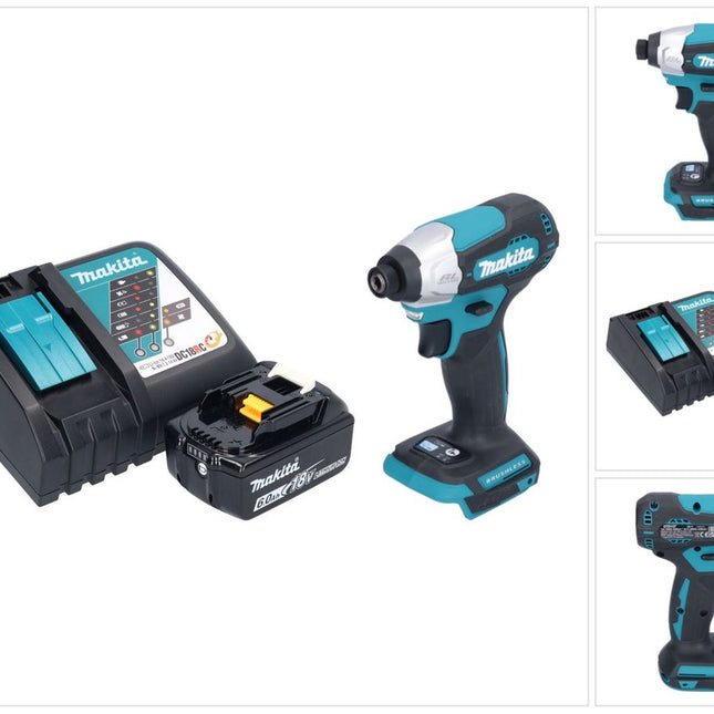 Makita DTD 157 RG1 Akku Schlagschrauber 18 V 140 Nm 1/4" Brushless + 1x Akku 6,0 Ah + Ladegerät