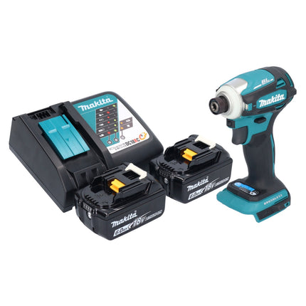 Makita DTD 172 RG Akku Schlagschrauber 18 V 180 Nm 1/4" Brushless + 2x Akku 6,0 Ah + Ladegerät