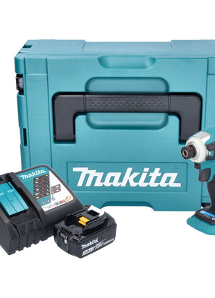 Makita DTD 172 RF1J clé à chocs sans fil 18 V 180 Nm 1/4" sans balai + 1x batterie 3,0 Ah + chargeur + Makpac