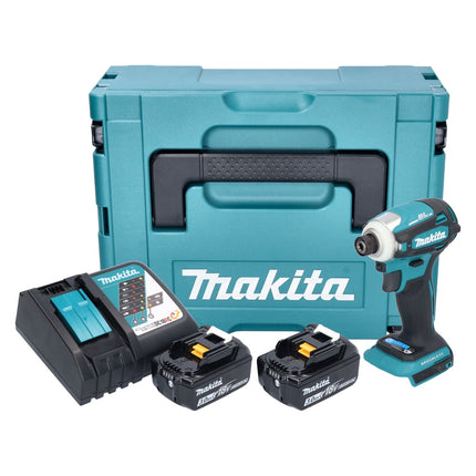 Makita DTD 172 RFJ Akku Schlagschrauber 18 V 180 Nm 1/4" Brushless + 2x Akku 3,0 Ah + Ladegerät + Makpac