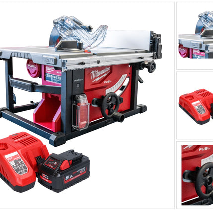 Milwaukee M18 FTS210-801B Akku Tischkreissäge 18 V 210 mm Brushless + 1x Akku 8,0 Ah + Ladegerät
