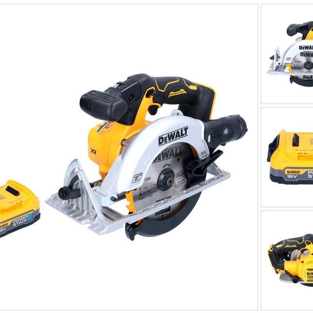 DeWalt DCS 565 N Akku Handkreissäge 18 V 165 mm Brushless + 1x Powerstack Akku 1,7 Ah - ohne Ladegerät