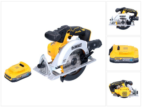 Akumulatorowa pilarka tarczowa DeWalt DCS 565 N 18 V 165 mm bezszczotkowa + 1x akumulator Powerstack 1,7 Ah - bez ładowarki