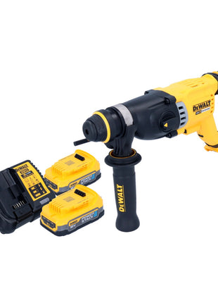 Martillo combinado a batería DeWalt DCH 263 E2 18 V 3 J SDS Plus Brushless + 2x batería Powerstack 1,7 Ah + cargador