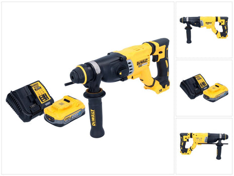 DeWalt DCH 263 H1 Akku Kombihammer 18 V 3 J SDS Plus Brushless + 1x Powerstack Akku 5,0 Ah + Ladegerät