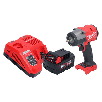 Milwaukee M18 FMTIW2F38-501 Akku Schlagschrauber 18 V 745 Nm 3/8" Brushless + 1x Akku 5,0 Ah + Ladegerät