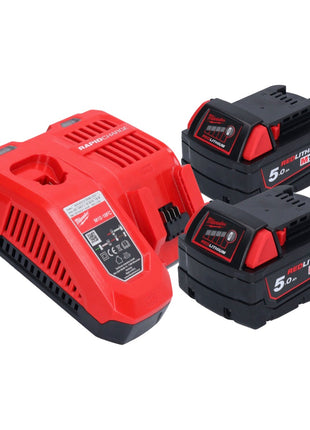 Milwaukee M18 FMTIW2F38-502 Akumulatorowy klucz udarowy 18 V 745 Nm 3/8" bezszczotkowy + 2x akumulator 5,0 Ah + ładowarka