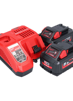 Milwaukee M18 FMTIW2F38-552 Avvitatore a impulsi a batteria 18 V 745 Nm 3/8" brushless + 2x batteria ricaricabile 5,5 Ah + caricatore