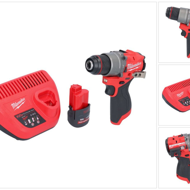 Milwaukee M12 FPD2-251 Akku Schlagbohrschrauber 12 V 45 Nm Brushless + 1x Akku 2,5 Ah + Ladegerät